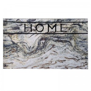 Multi-color Rectangular Recycled Rubber Outdoor Door Mat