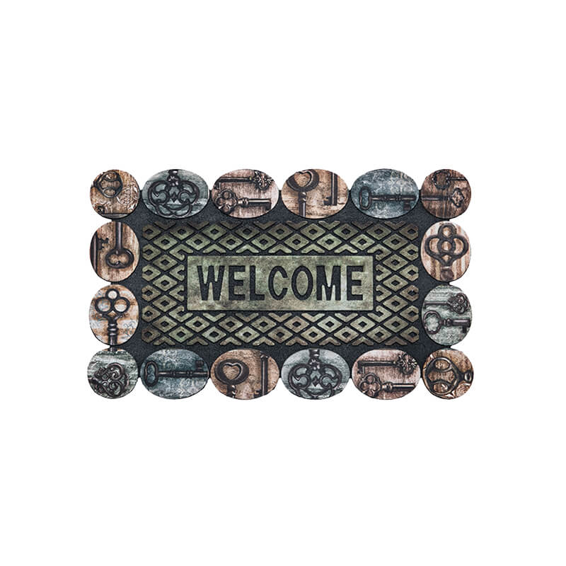 Factory wholesale Extra Large Anti Fatigue Kitchen Mats - Irregular Shape Doormat-Flocking Type – Torida detail pictures