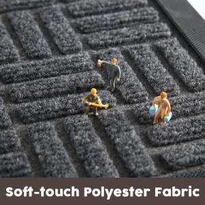 Polyester Carpet Doormat with Rubber Backing