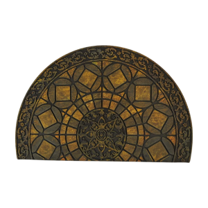 Multi-color Heavy Duty Non-slip Half Round Recycled Rubber Outdoor Door Mat