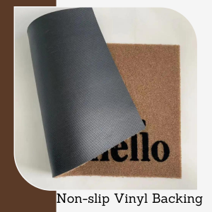 Artificial Coir Doormat with Non-Slip Backing for Indoor and Outdoor