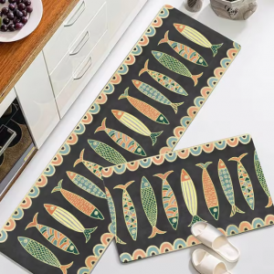 OEM Customized high-absorbent Kitchen Floor Mat Rugs Set For Kitchen Wet Area