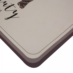 Printed Decor Water Absorbent and Non-slip Bath Mats Kitchen Mats