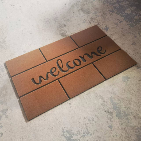 nylon flock rubber doormat 9