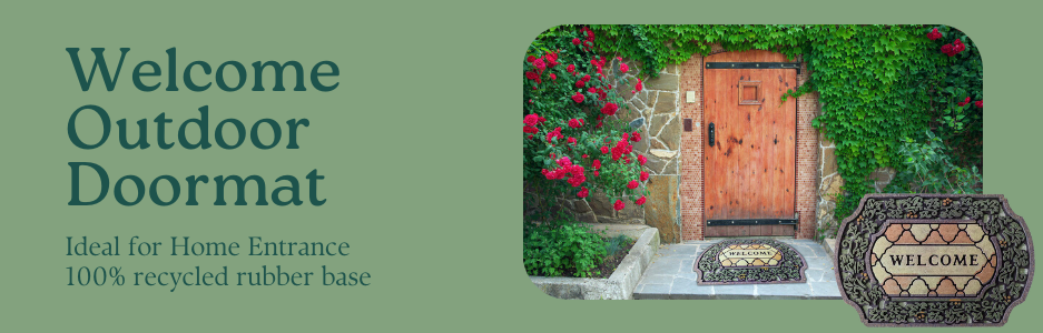 weclome outdoor mat banner